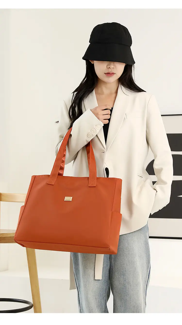 2023 New Nylon Shoulder Bag Blue Large Capacity Women — feature 23