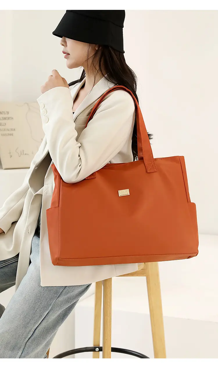 2023 New Nylon Shoulder Bag Blue Large Capacity Women — feature 24