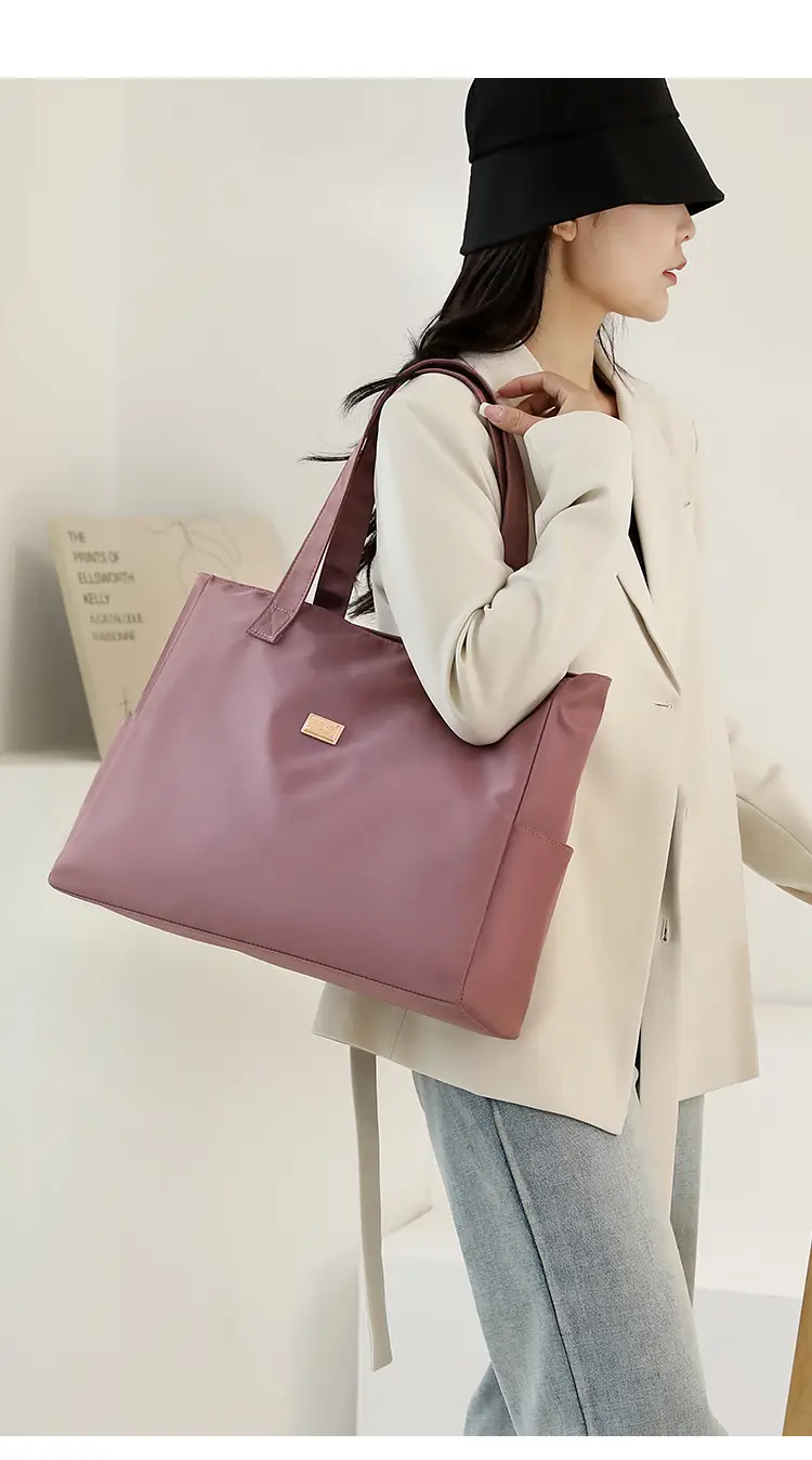 2023 New Nylon Shoulder Bag Blue Large Capacity Women — feature 26