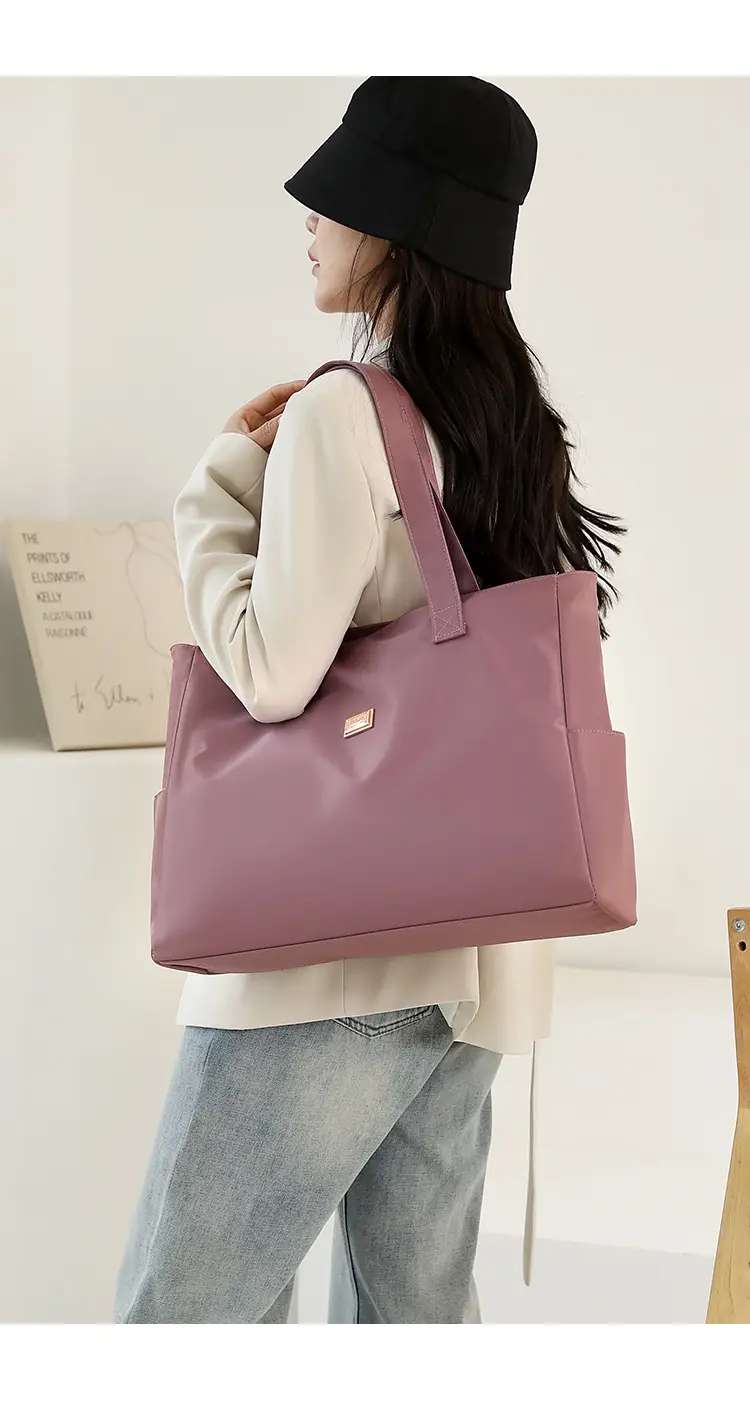 2023 New Nylon Shoulder Bag Blue Large Capacity Women — feature 27