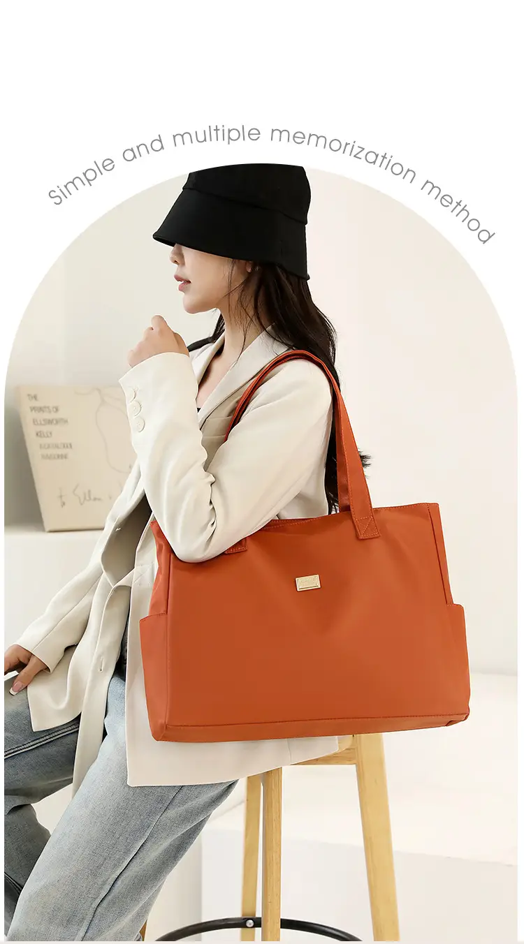 2023 New Nylon Shoulder Bag Blue Large Capacity Women — feature 4