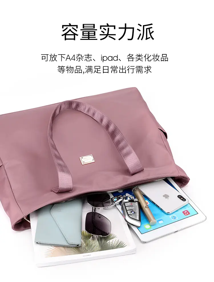 2023 New Nylon Shoulder Bag Blue Large Capacity Women — feature 5