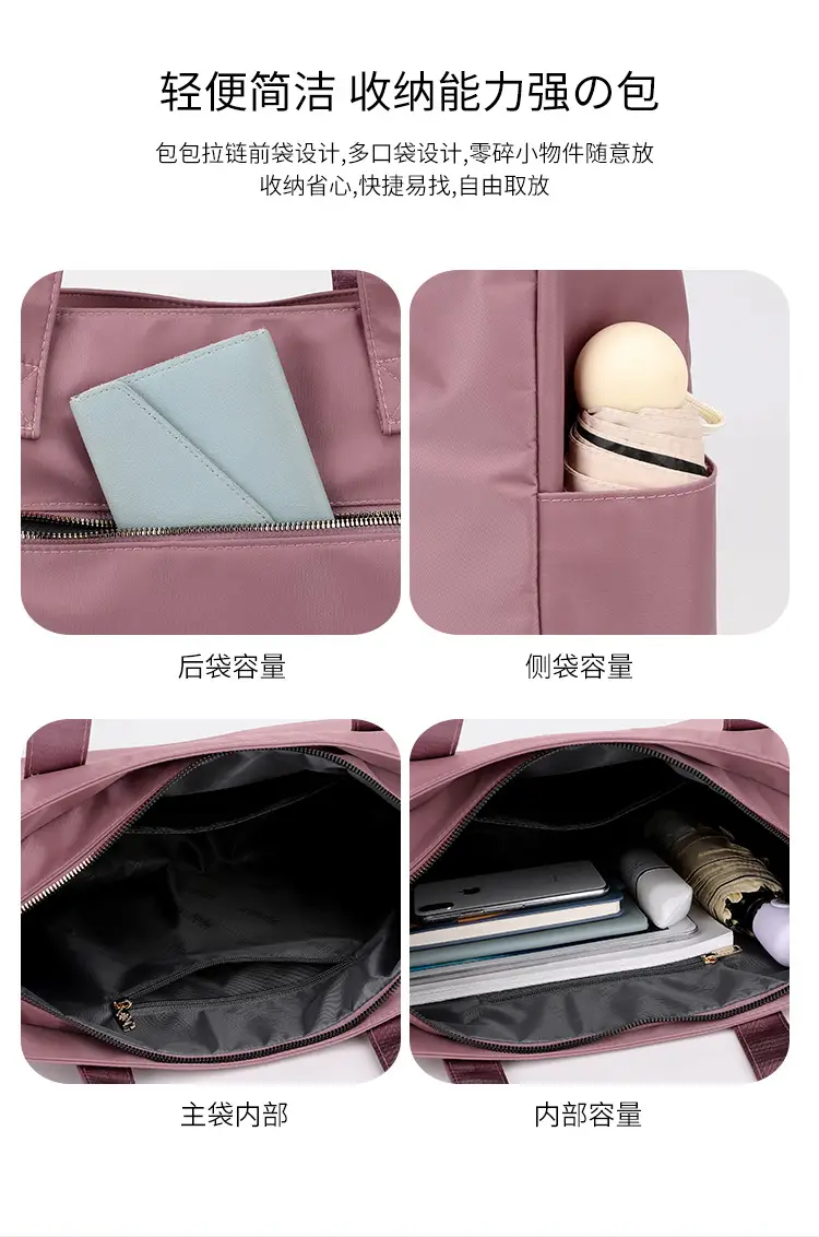 2023 New Nylon Shoulder Bag Blue Large Capacity Women — feature 6