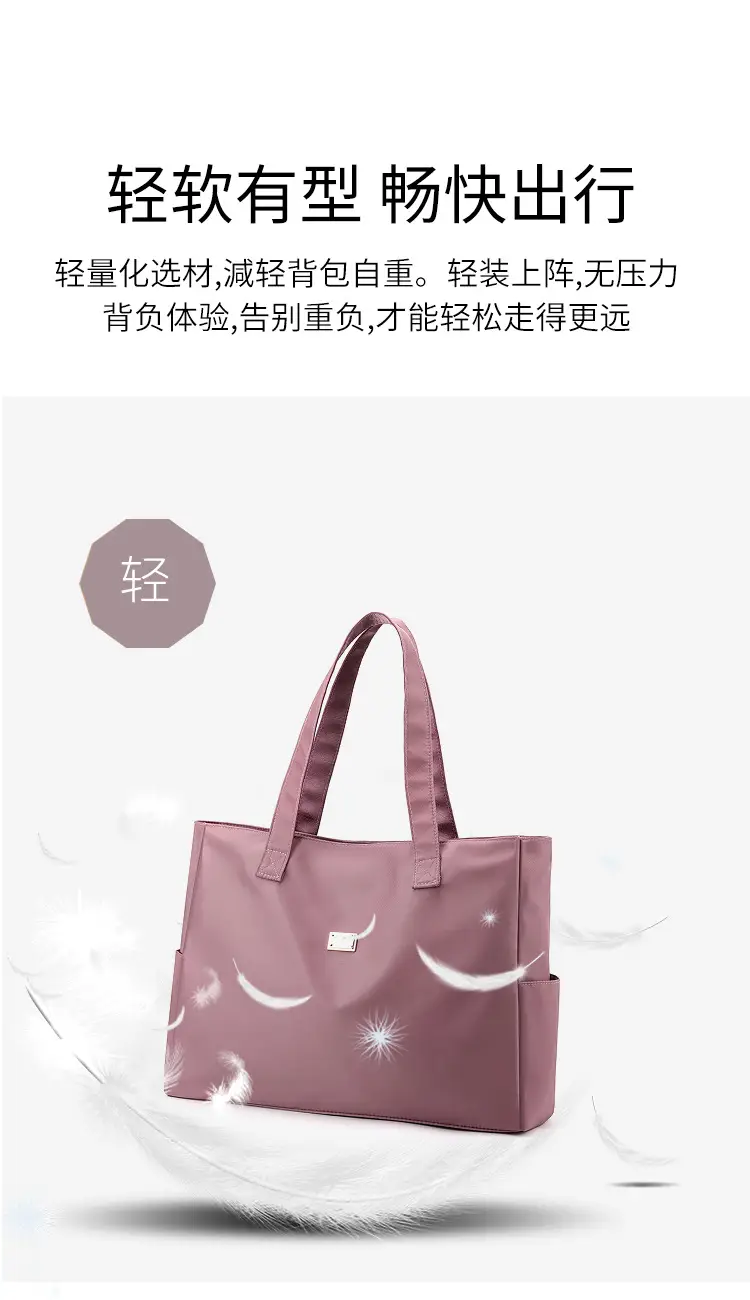 2023 New Nylon Shoulder Bag Blue Large Capacity Women — feature 9