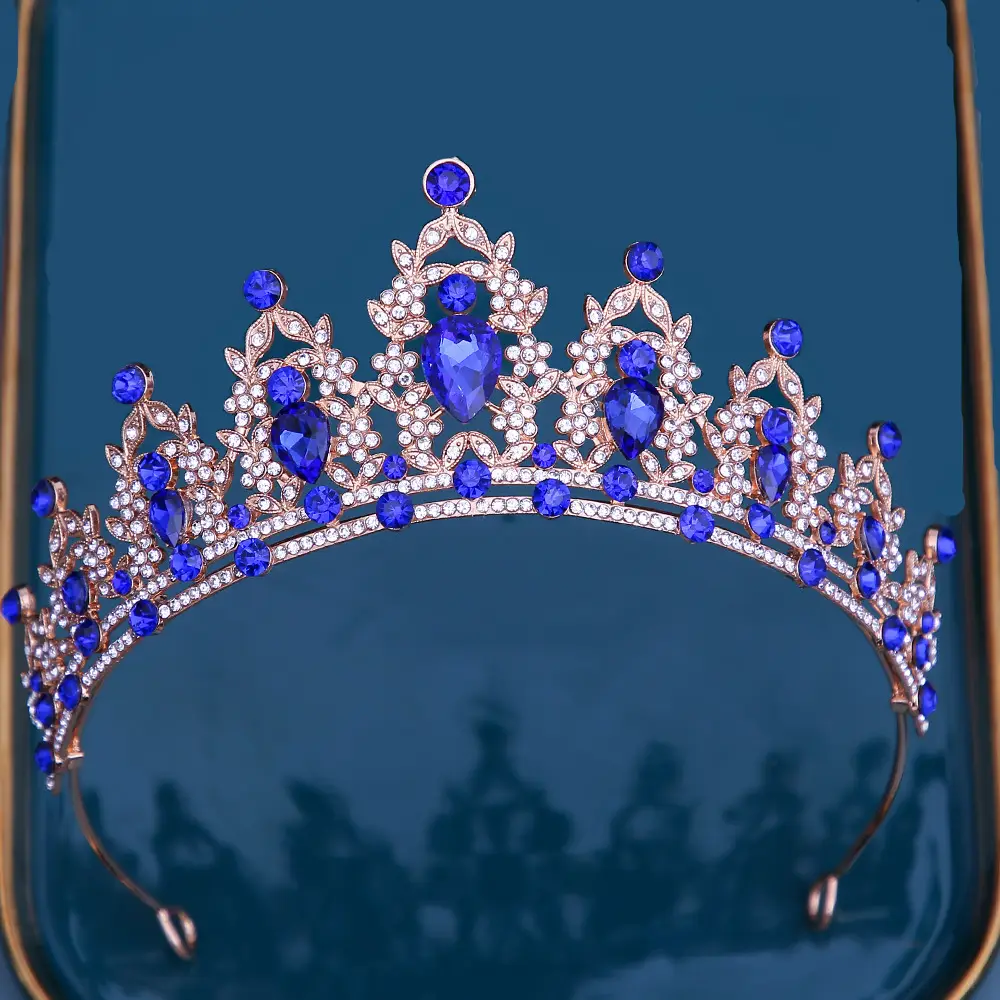 Crystal Bridal Crown for Women European Style Wedding Dress Headwear - Image 13