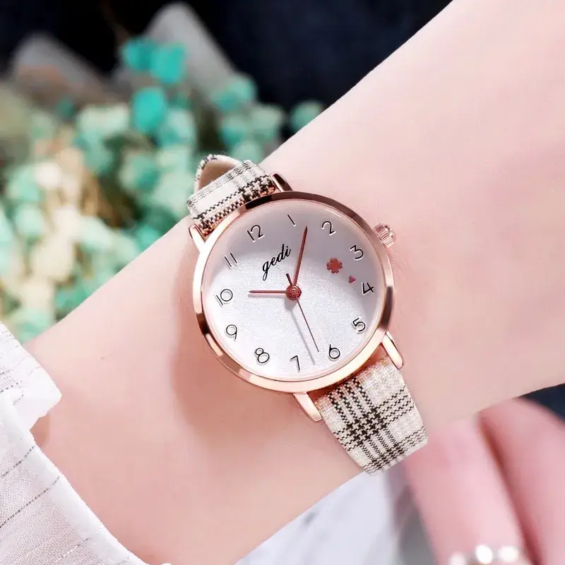 Gold Plated Women's Quartz Watch with Sparkly Strap