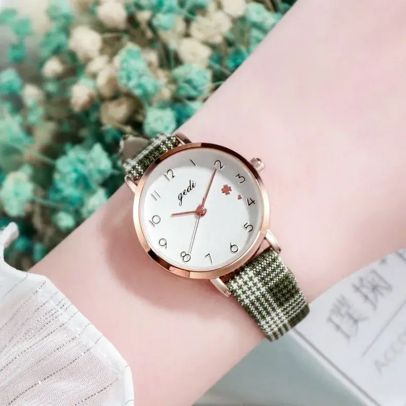 Gold Plated Women's Quartz Watch with Sparkly Strap