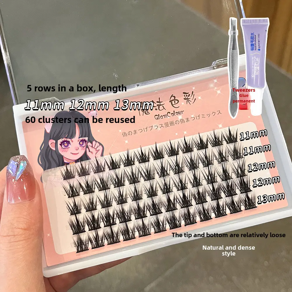 Magic Color Lazy Trilogy False Eyelashes 3 Rows 5 Rows
