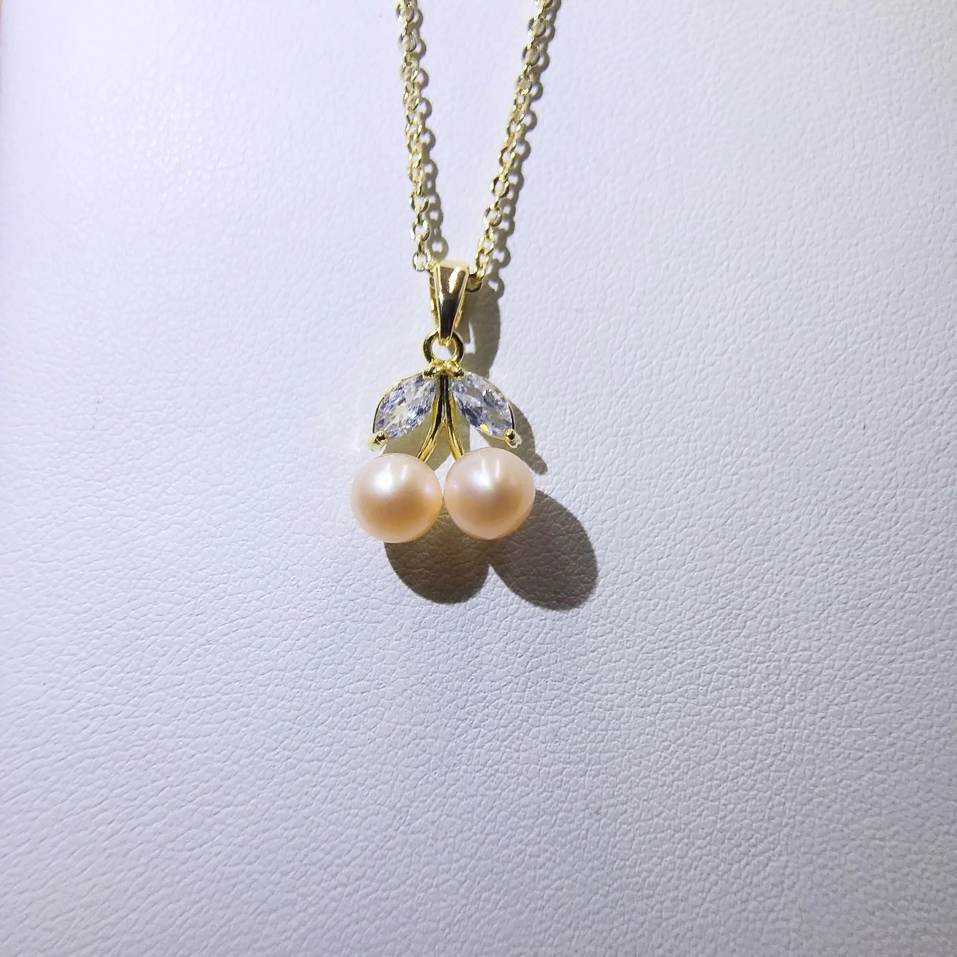 Luxury Pearl Flower Necklace Set Gold Chain — feature 26
