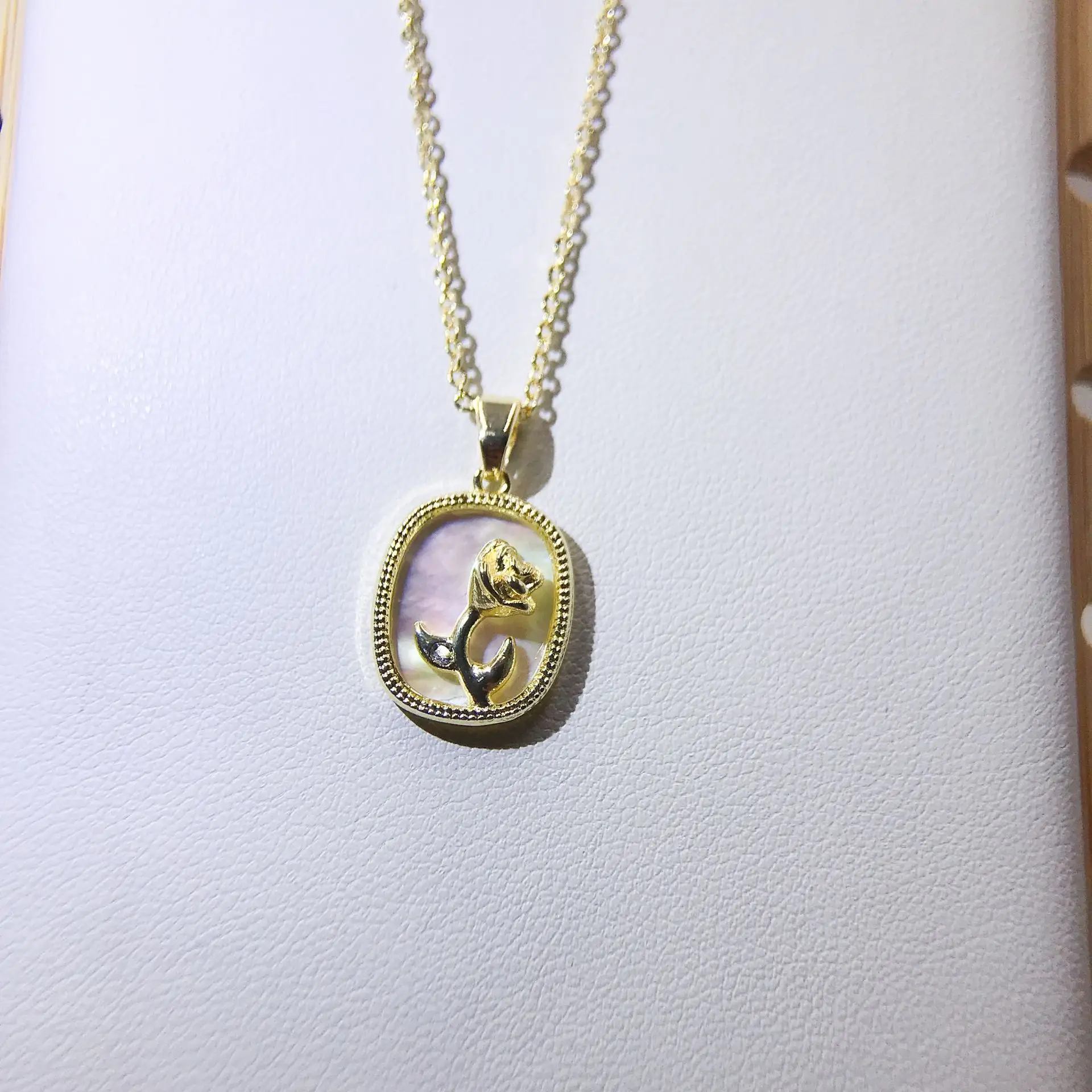 Luxury Pearl Flower Necklace Set Gold Chain — feature 27