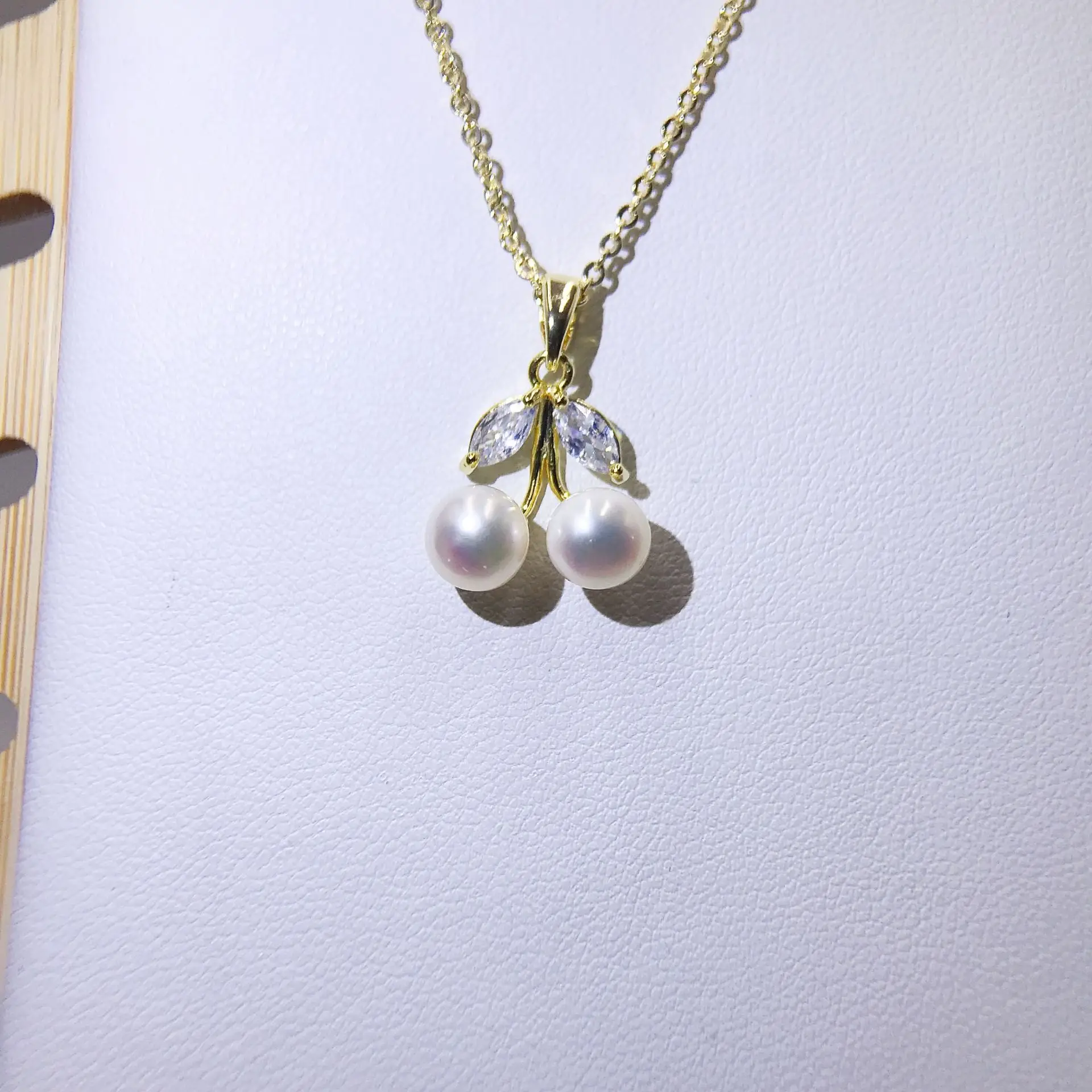 Luxury Pearl Flower Necklace Set Gold Chain — feature 32