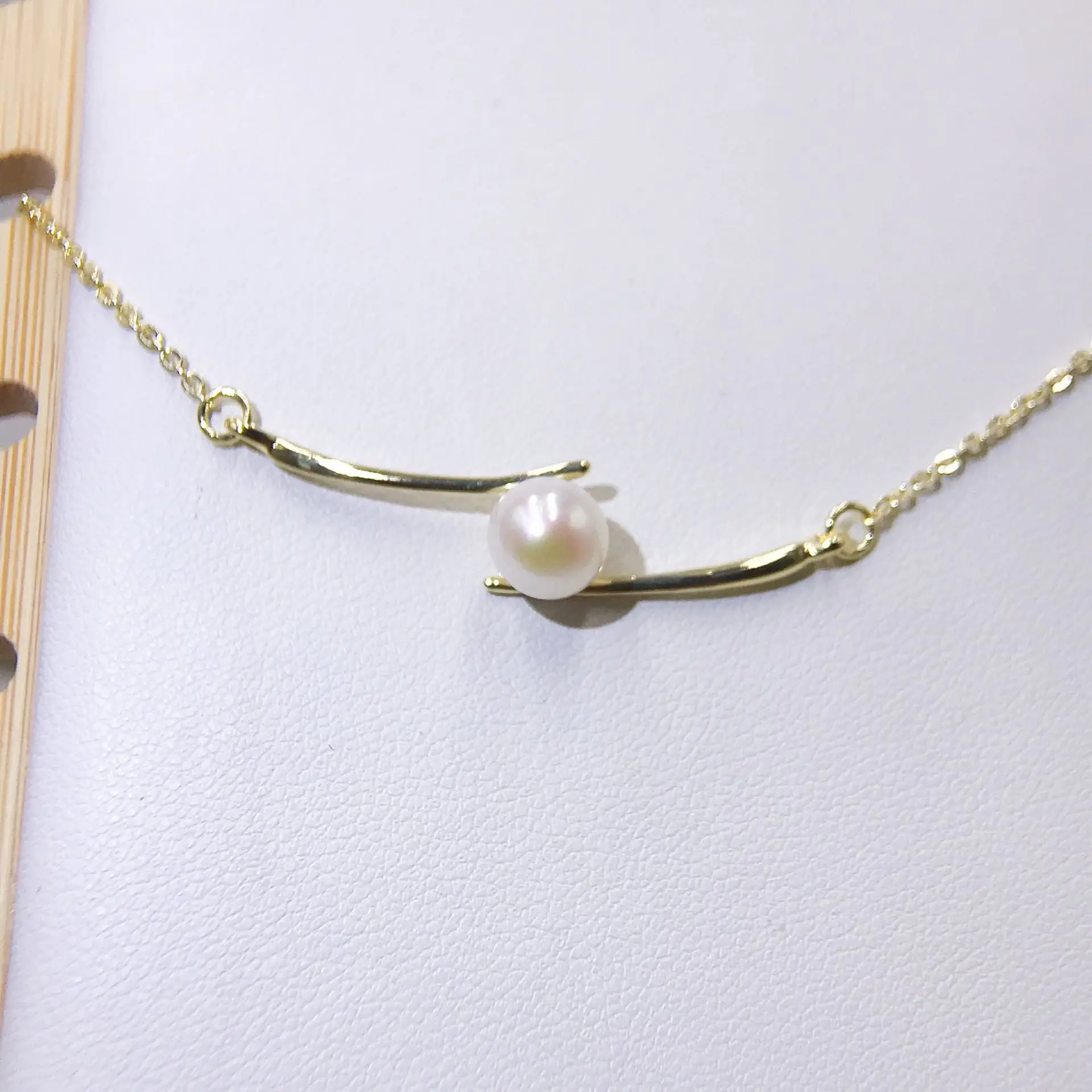 Luxury Pearl Flower Necklace Set Gold Chain — feature 40