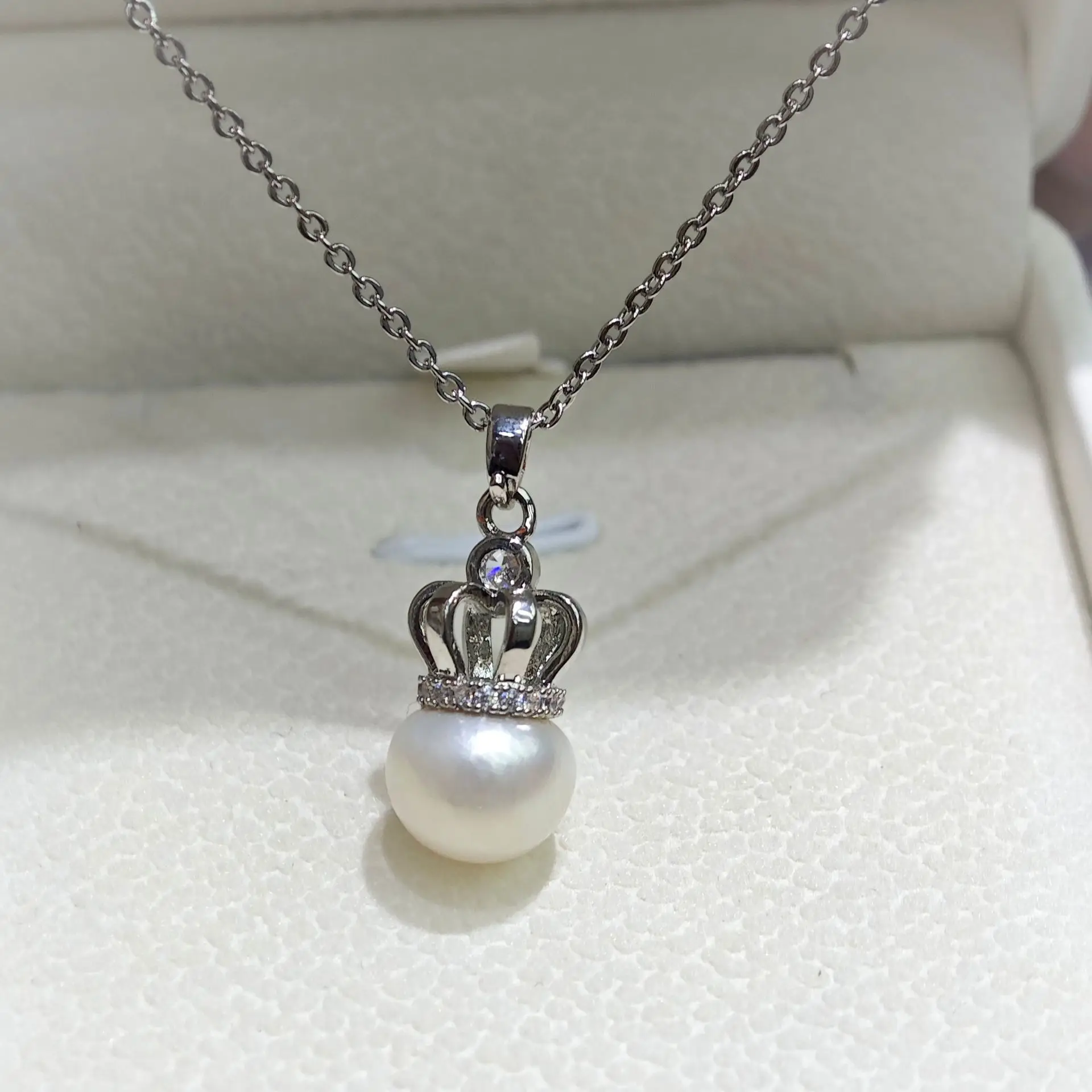 Luxury Pearl Flower Necklace Set Gold Chain — feature 41