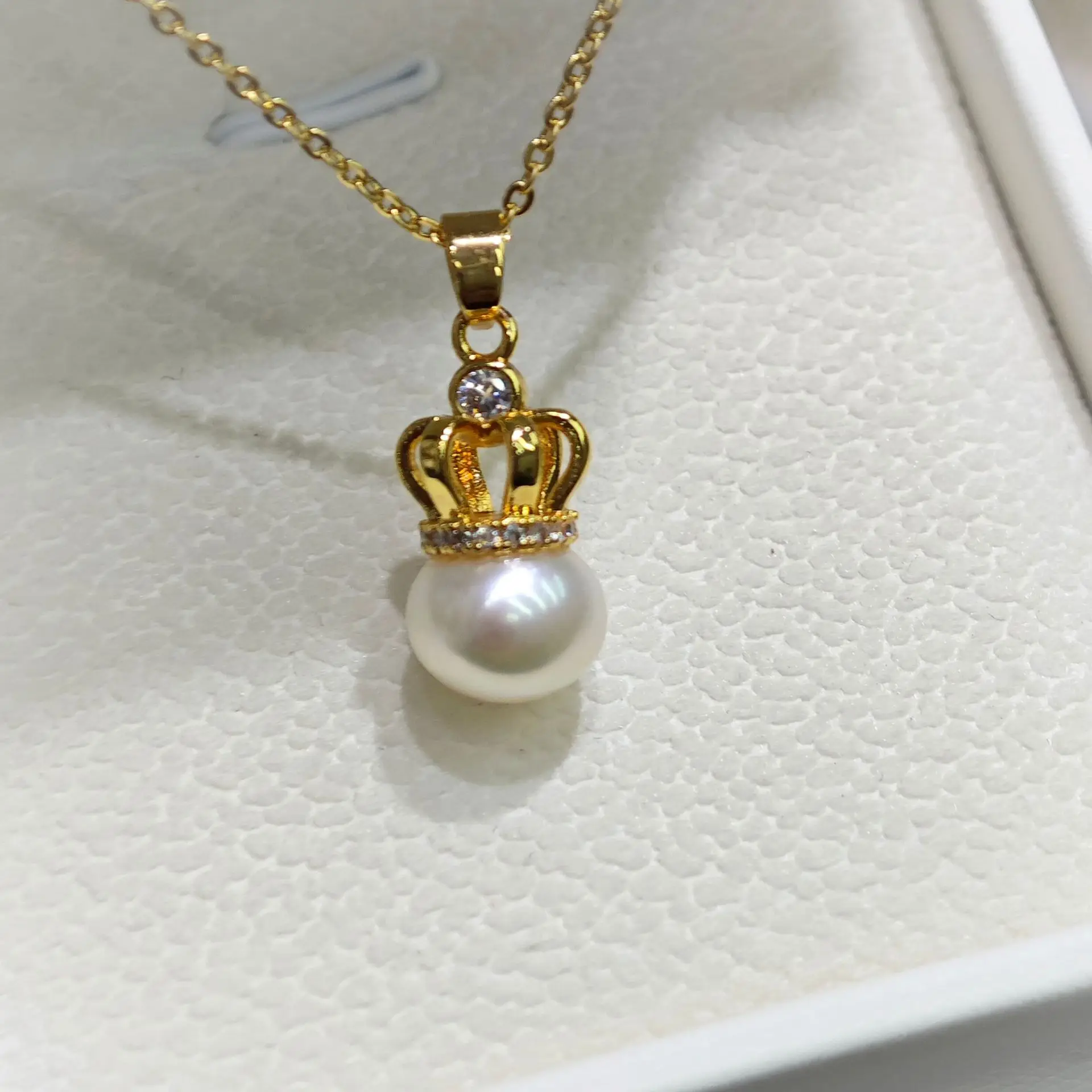 Luxury Pearl Flower Necklace Set Gold Chain — feature 42