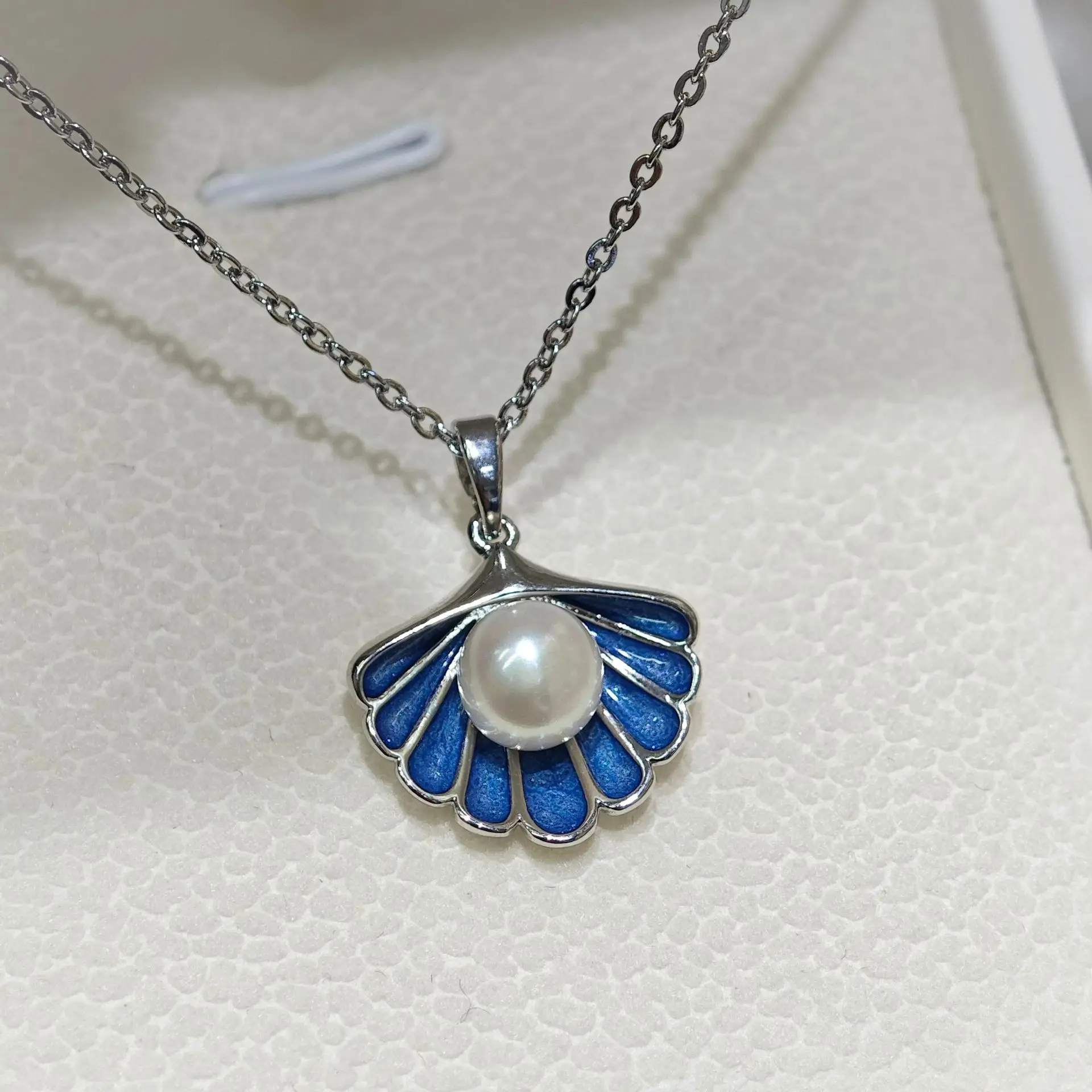 Luxury Pearl Flower Necklace Set Gold Chain — feature 46