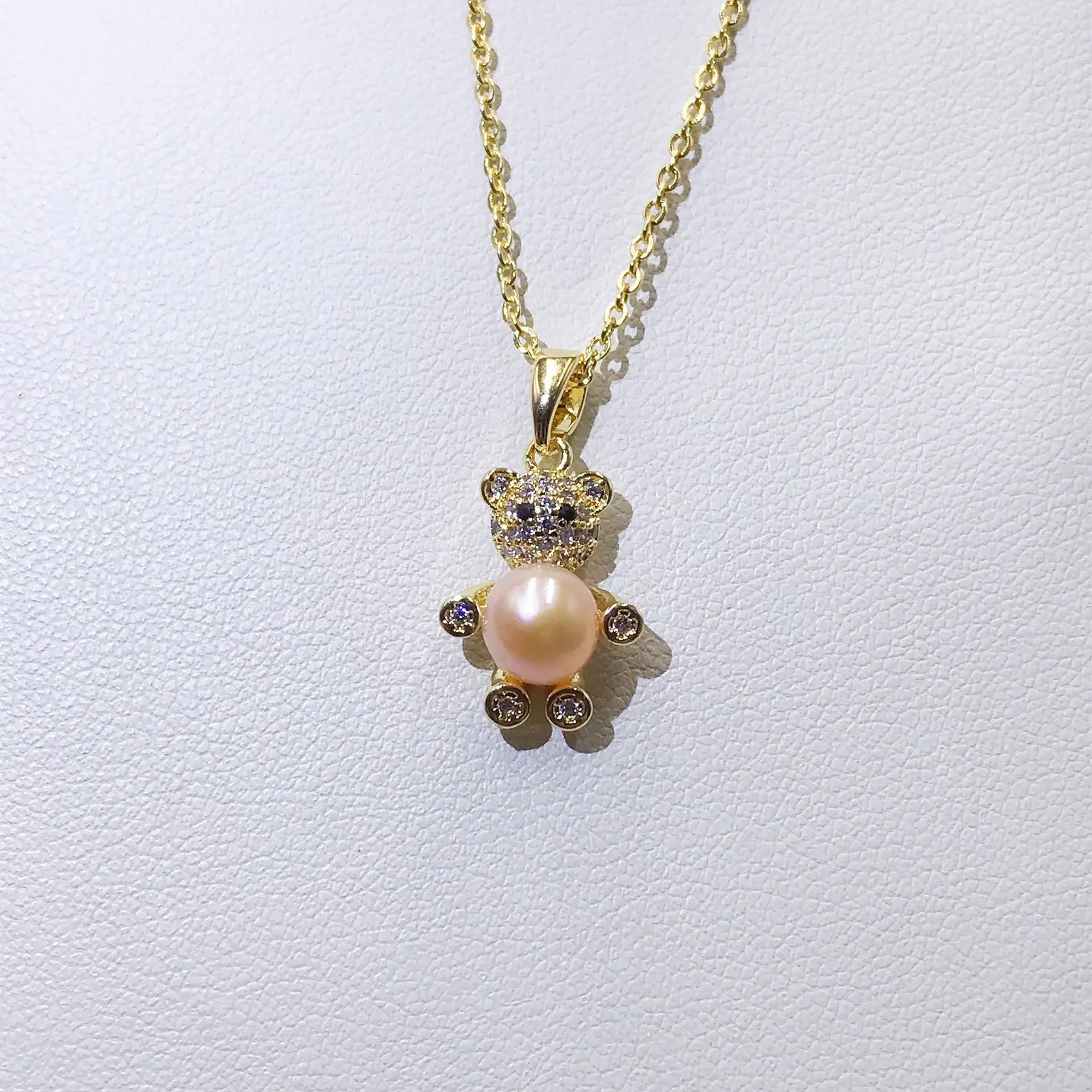 Luxury Pearl Flower Necklace Set Gold Chain - Image 44