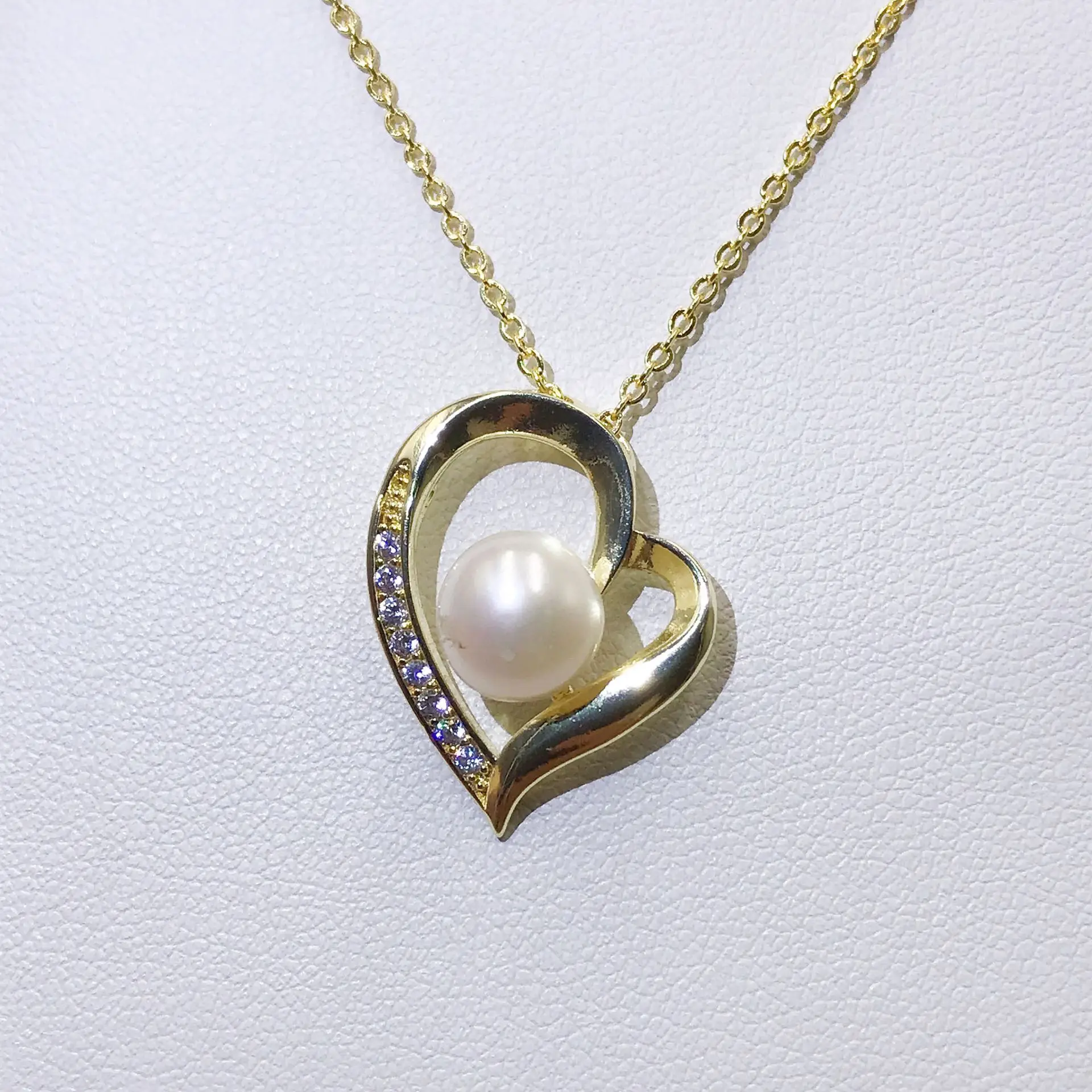 Luxury Pearl Flower Necklace Set Gold Chain - Image 48