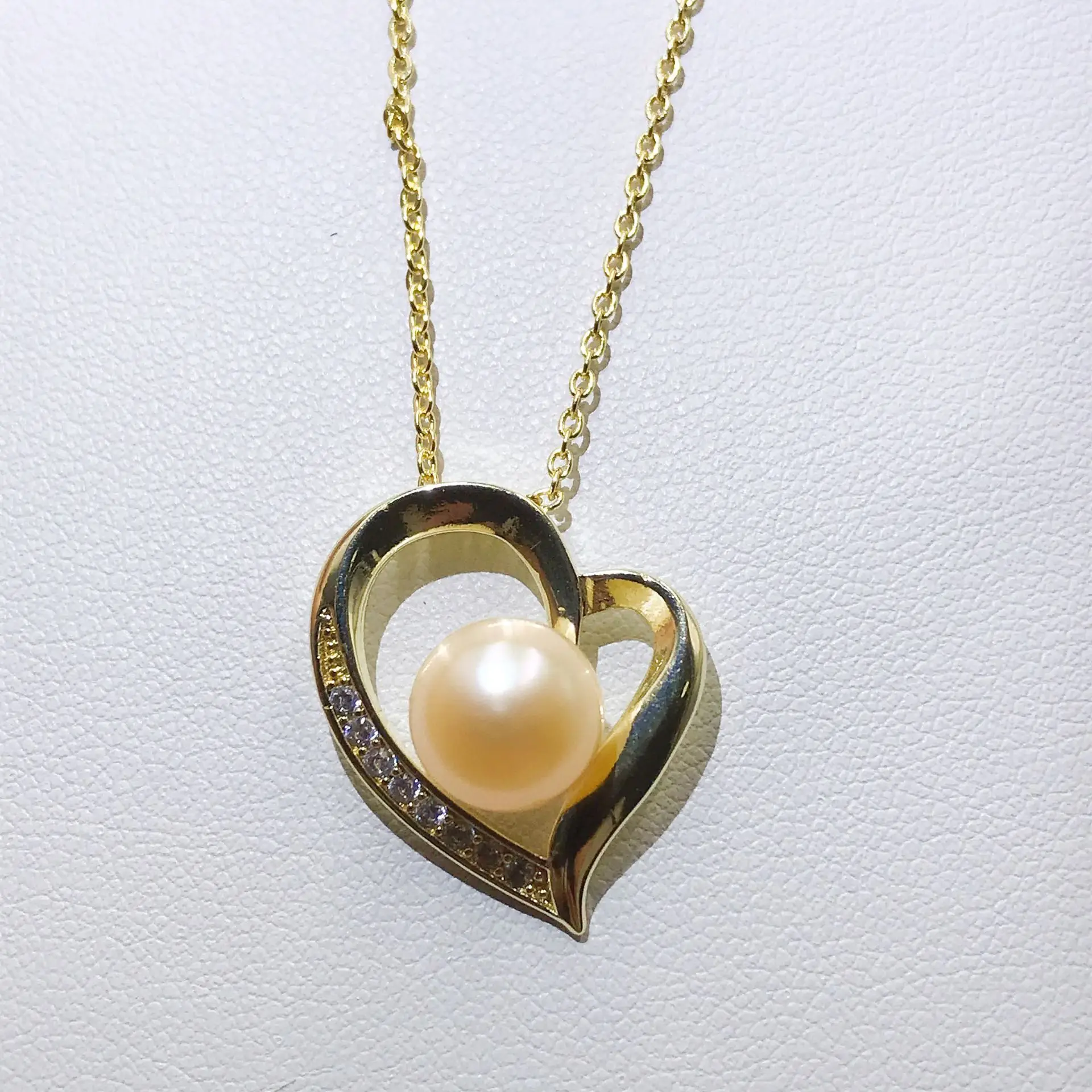 Luxury Pearl Flower Necklace Set Gold Chain - Image 49