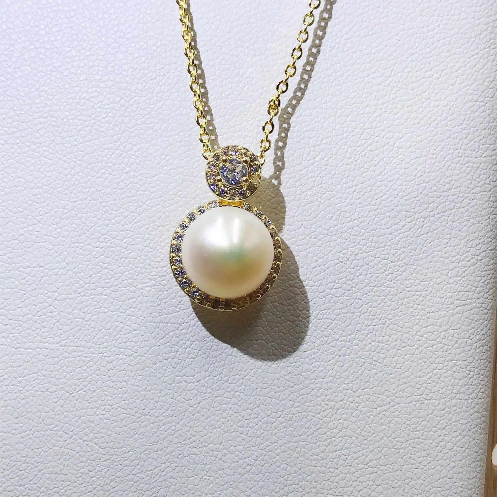 Luxury Pearl Flower Necklace Set Gold Chain - Image 50