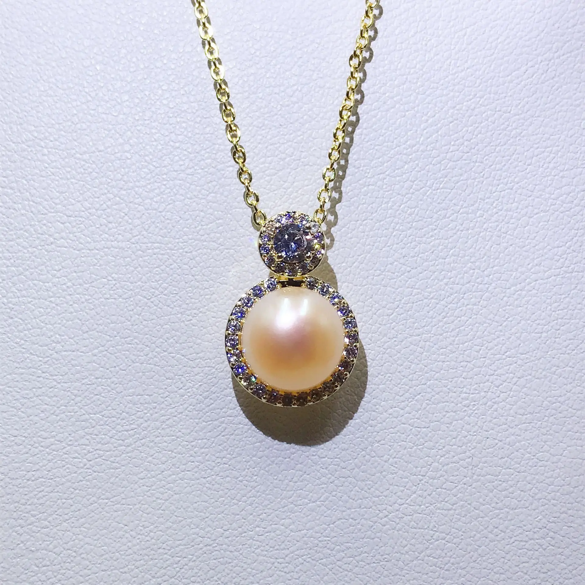 Luxury Pearl Flower Necklace Set Gold Chain - Image 51