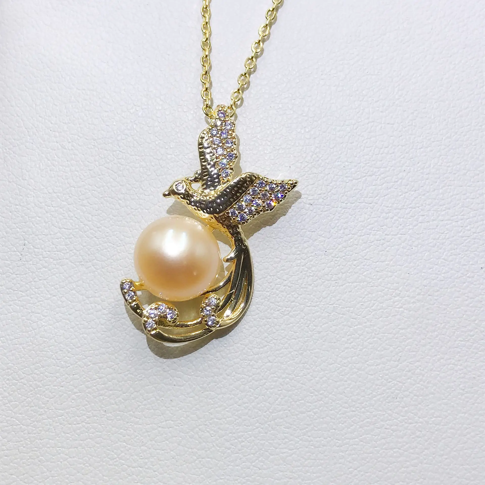 Luxury Pearl Flower Necklace Set Gold Chain - Image 53
