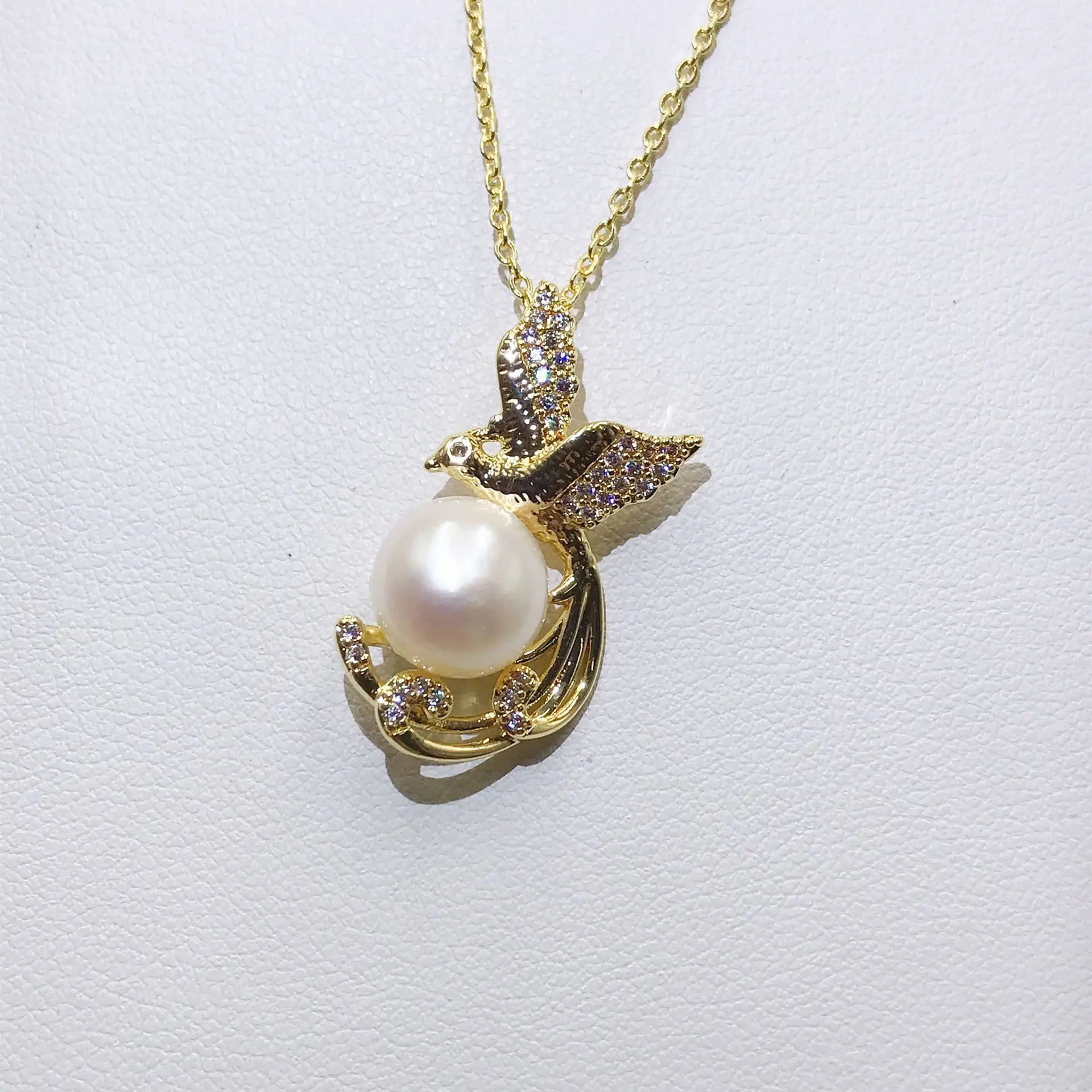Luxury Pearl Flower Necklace Set Gold Chain - Image 54