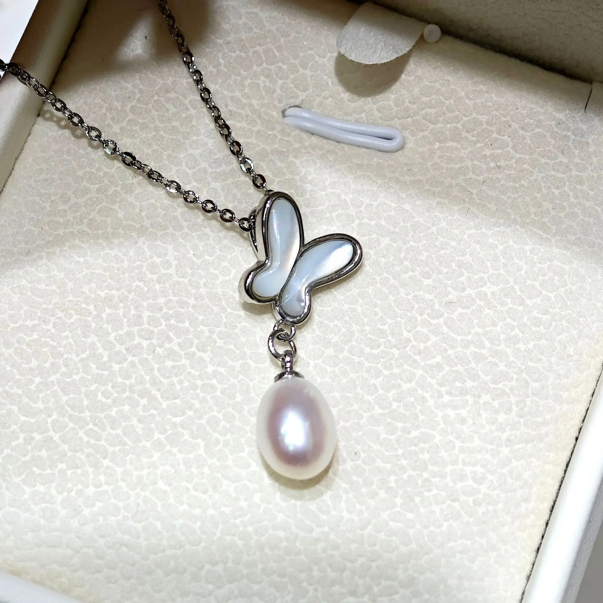 Luxury Pearl Flower Necklace Set Gold Chain - Image 74