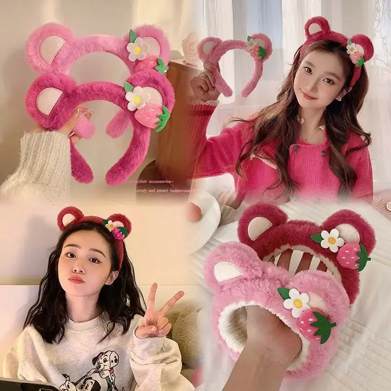 Cute Strawberry Bear Hair Band for Girls — feature 3