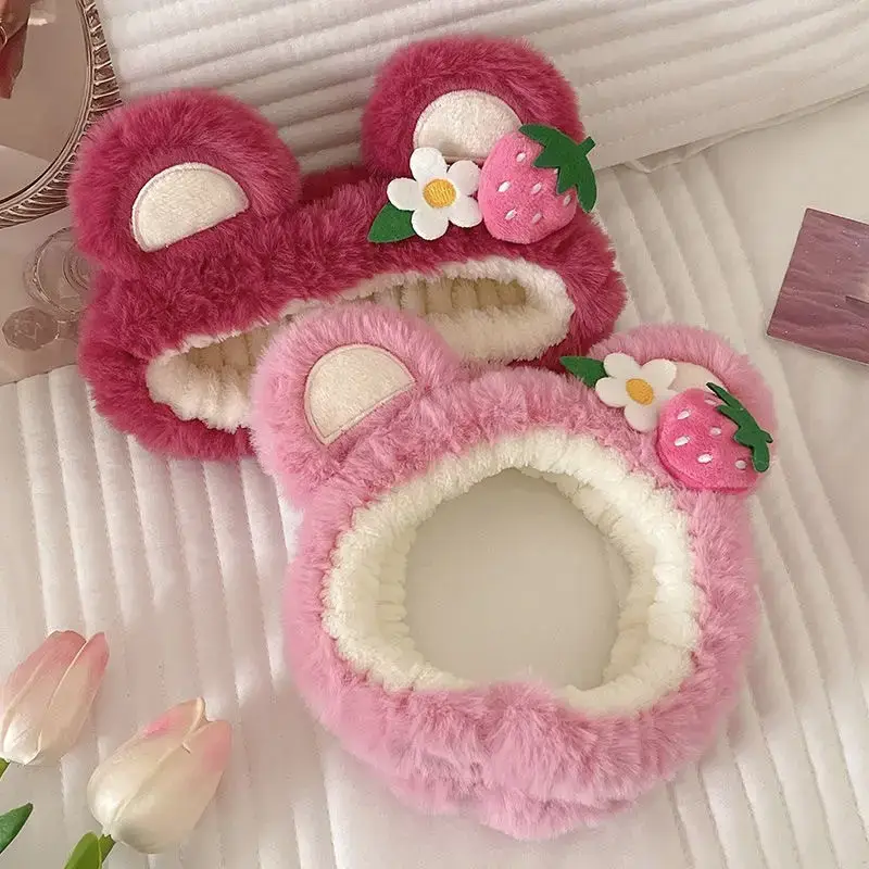 Cute Strawberry Bear Hair Band for Girls — feature 7