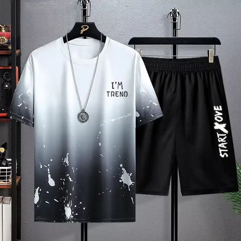 splash ink suit white