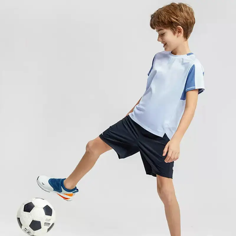 Boy Blue White Contrast T-Shirt 2024 Summer - Image 5