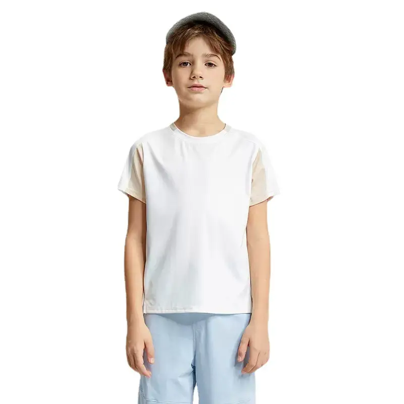 Boy Blue White Contrast T-Shirt 2024 Summer - Image 7