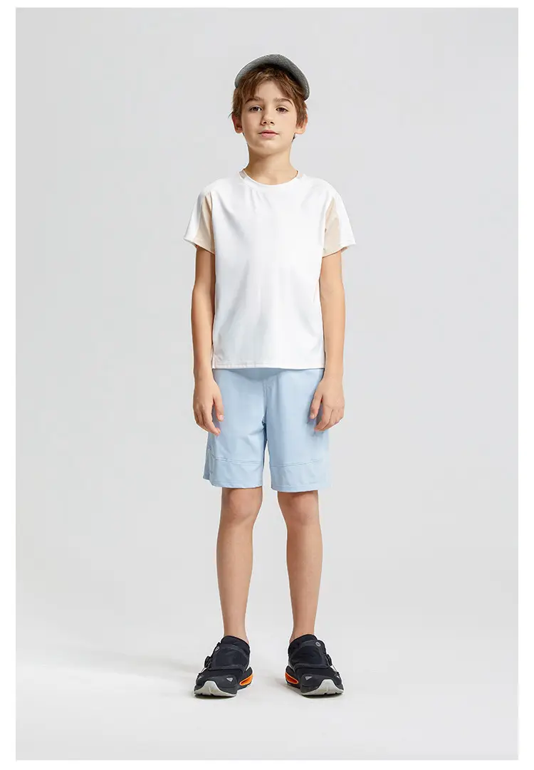 Boy Blue White Contrast T-Shirt 2024 Summer — feature 10