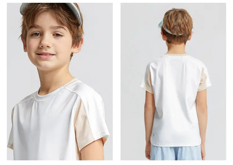 Boy Blue White Contrast T-Shirt 2024 Summer — feature 11