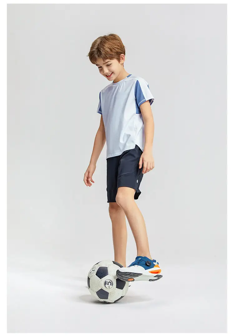 Boy Blue White Contrast T-Shirt 2024 Summer — feature 9