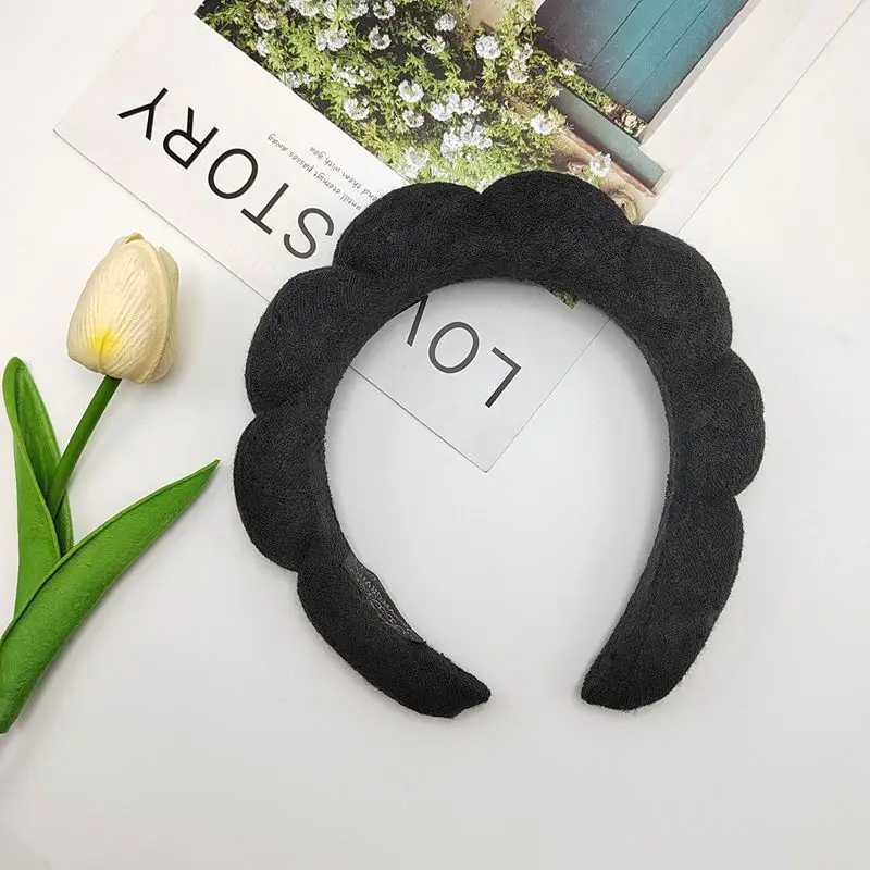 Black Twist Cloud Hairband Set for Women