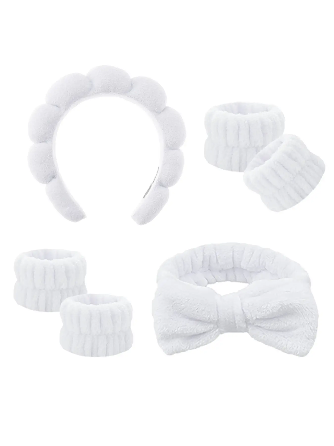 Black Twist Cloud Hairband Set for Women