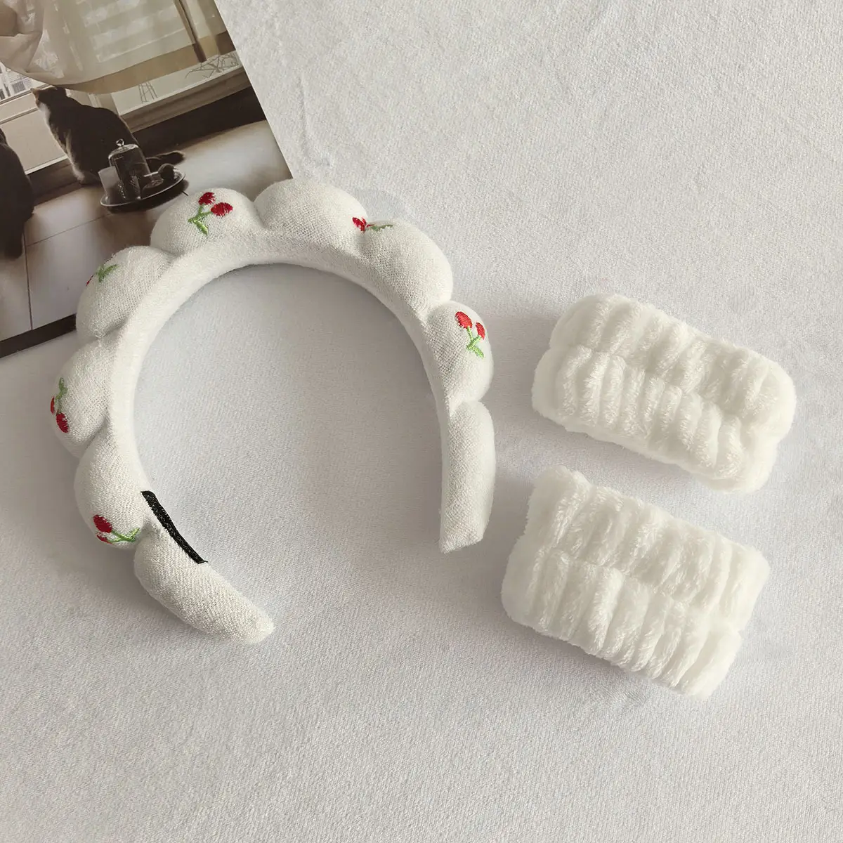 Black Twist Cloud Hairband Set for Women