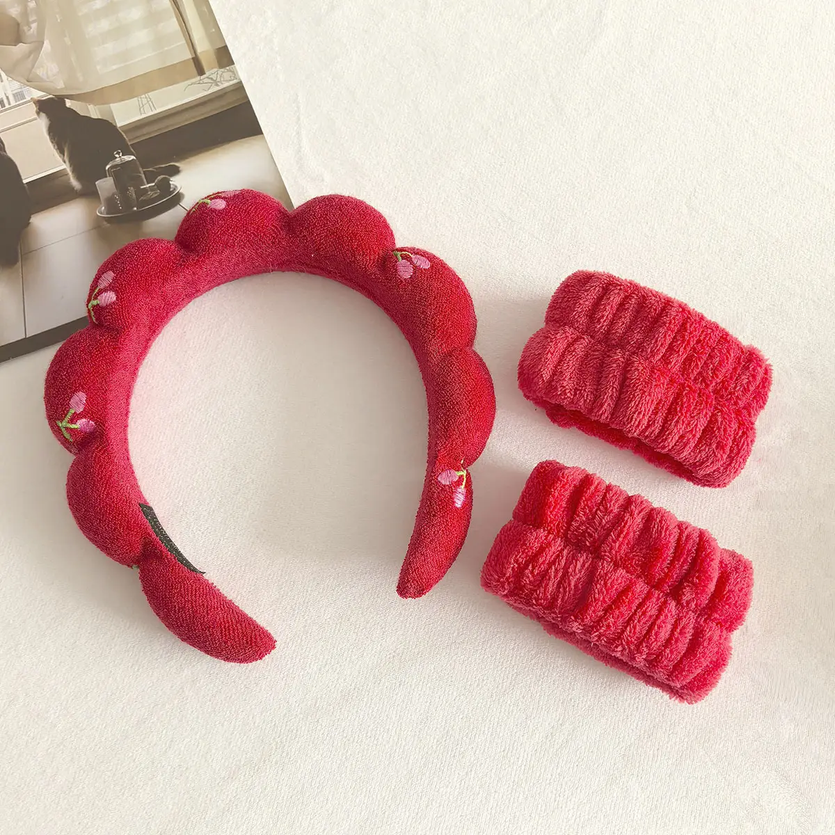 Black Twist Cloud Hairband Set for Women