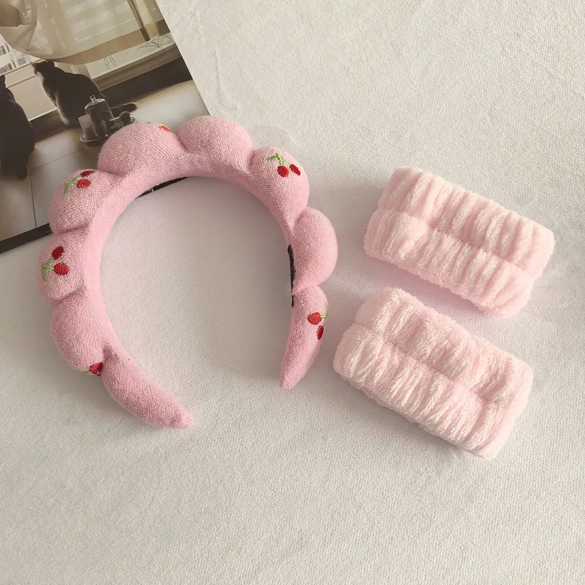 Black Twist Cloud Hairband Set for Women