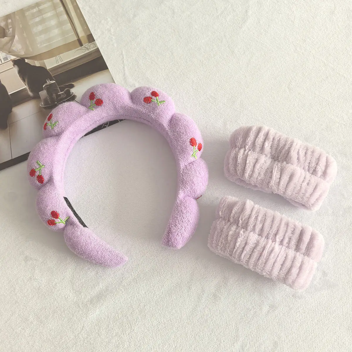 Black Twist Cloud Hairband Set for Women