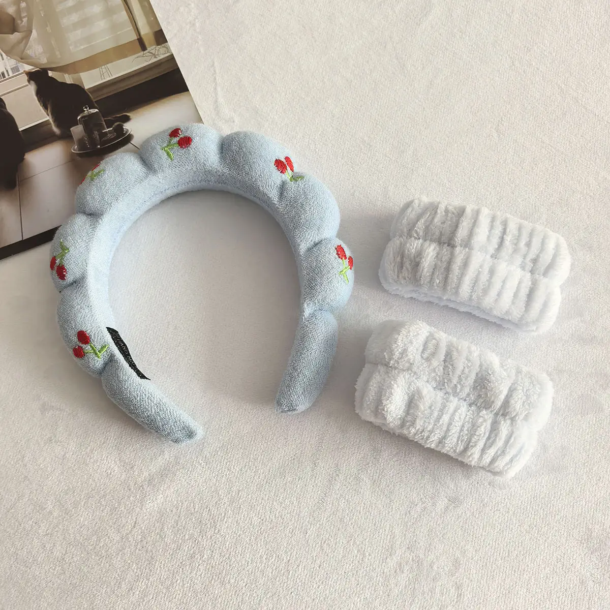 Black Twist Cloud Hairband Set for Women