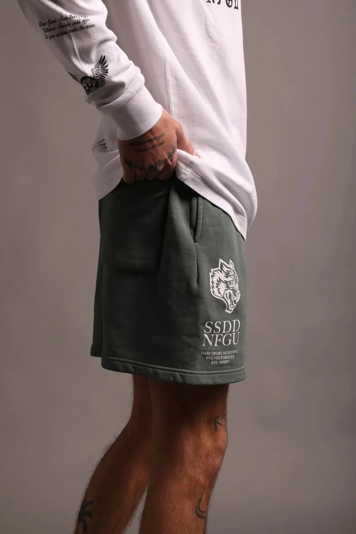 Men Cotton Casual Shorts Green New Summer — feature 30