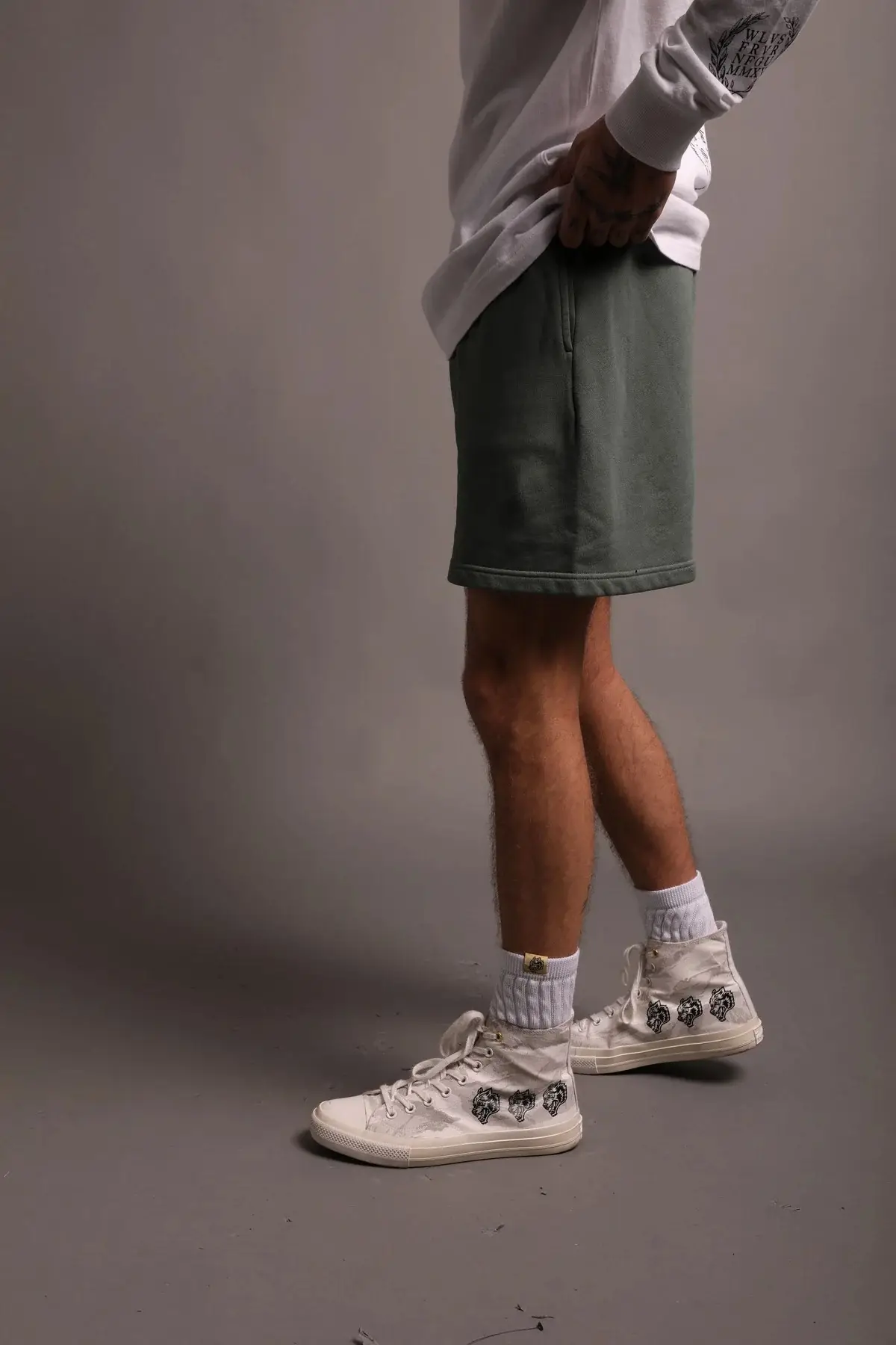 Men Cotton Casual Shorts Green New Summer — feature 31