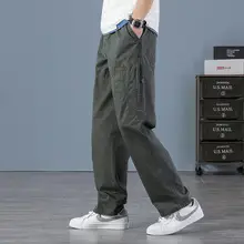 Men's Grey Cropped Cargo Shorts Large Pure Cotton — feature 7
