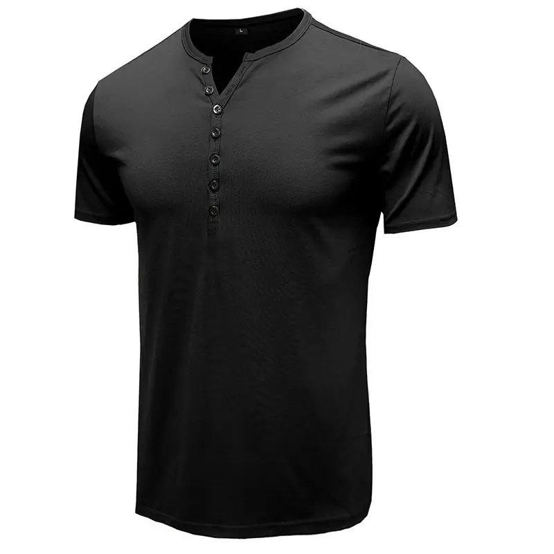 Men's White Button Down T-Shirt Short Sleeve Summer Wear - Image 8