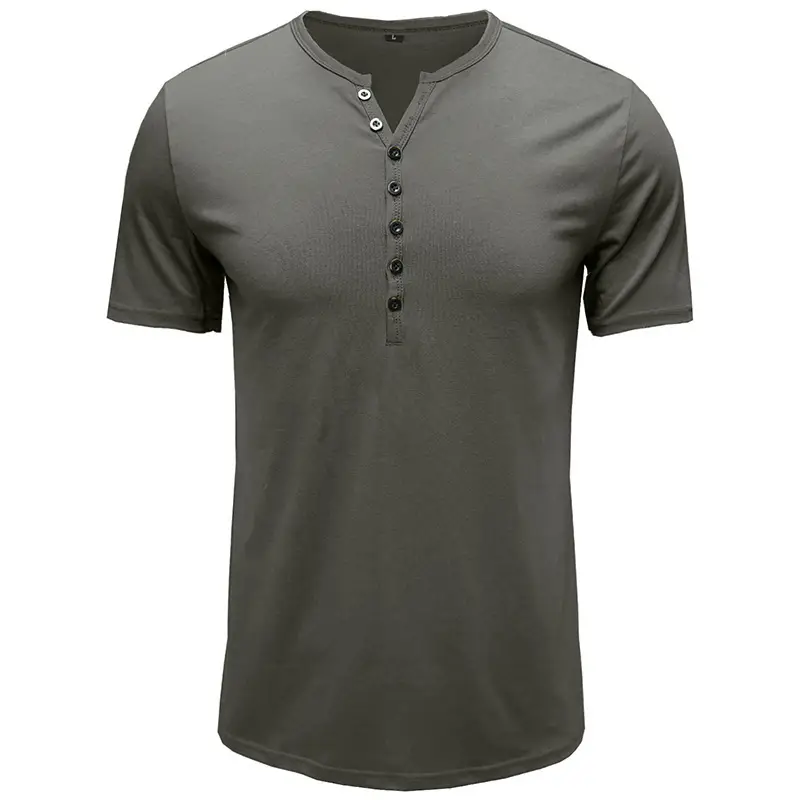Men's White Button Down T-Shirt Short Sleeve Summer Wear - Image 2