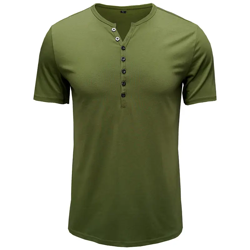 Men's White Button Down T-Shirt Short Sleeve Summer Wear - Image 4