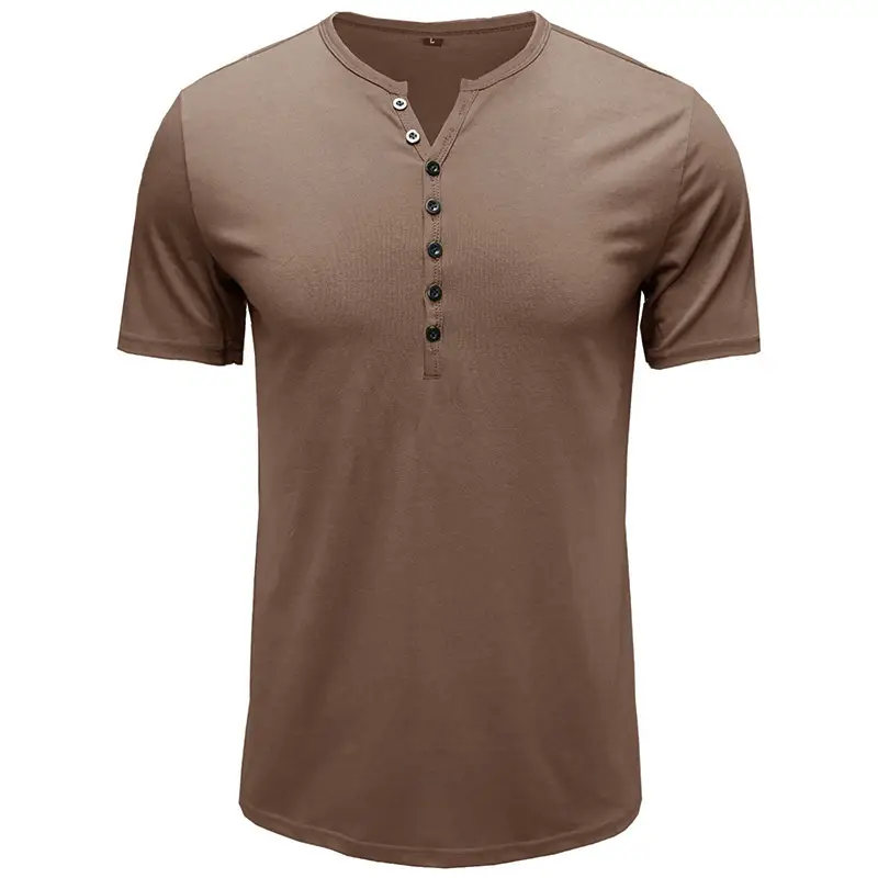 Men's White Button Down T-Shirt Short Sleeve Summer Wear - Image 6