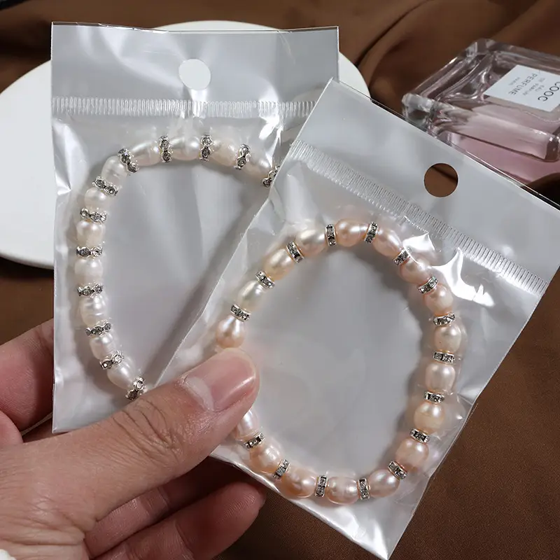 Pearl Bracelet with Drill Ring for Women - Image 4